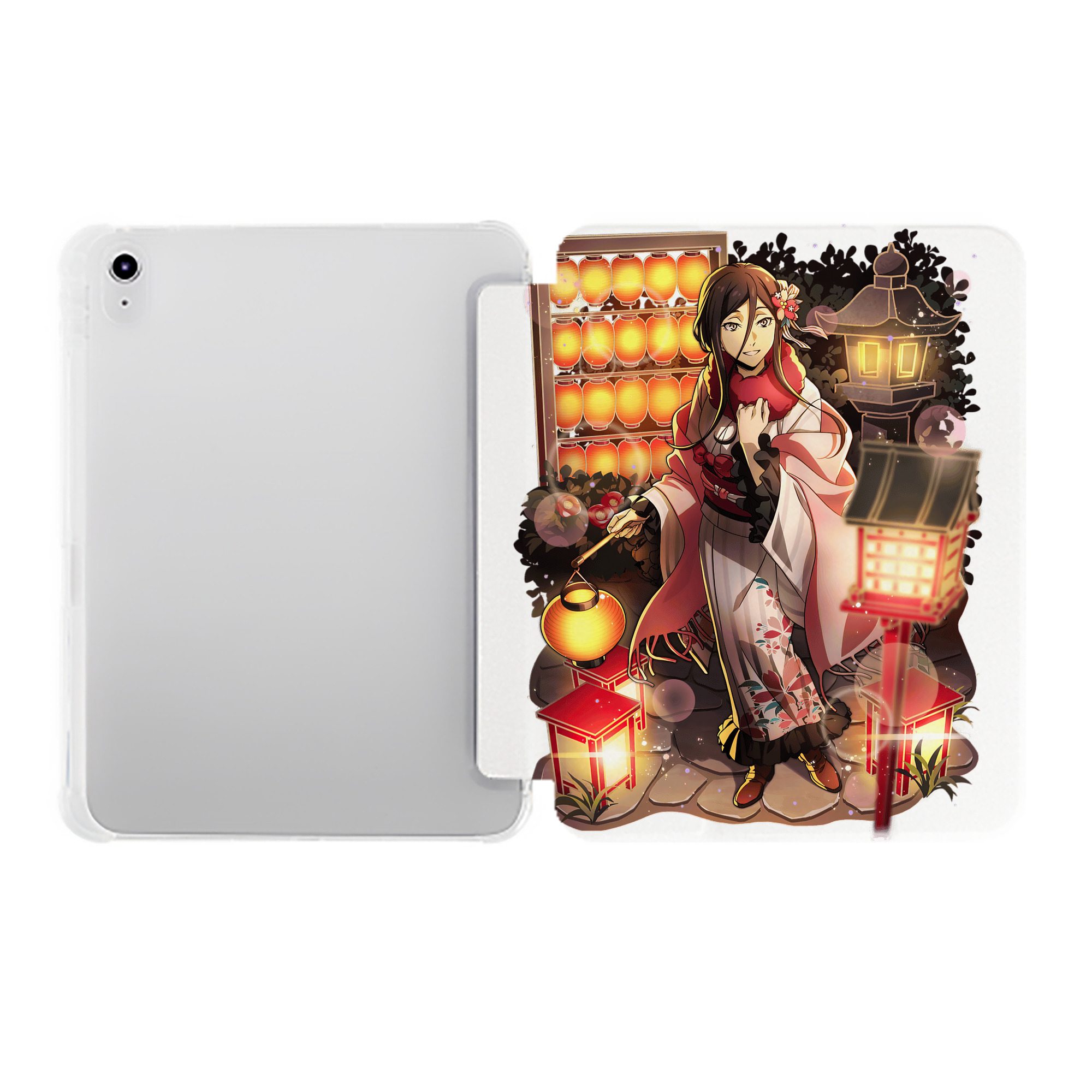 （画像用） 文豪ストレイドッグス Bungo Stray Dogs IPad ケース ペン収納付き 三つ折りスタンド PUレザー×シリコン 対応機種9.5/10.5/10.9インチ